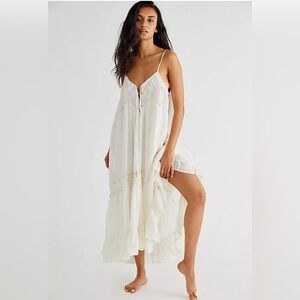 Free People Elegant White Maxi Dress